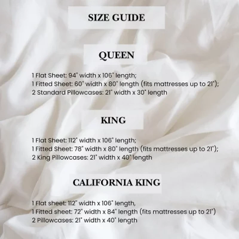 Pointehaven Long Staple Cotton Double Hem Stitch Deep Pocket Oversized 625 Sheet Set