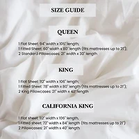 Pointehaven Long Staple Cotton Double Hem Stitch Deep Pocket Oversized 625 Sheet Set