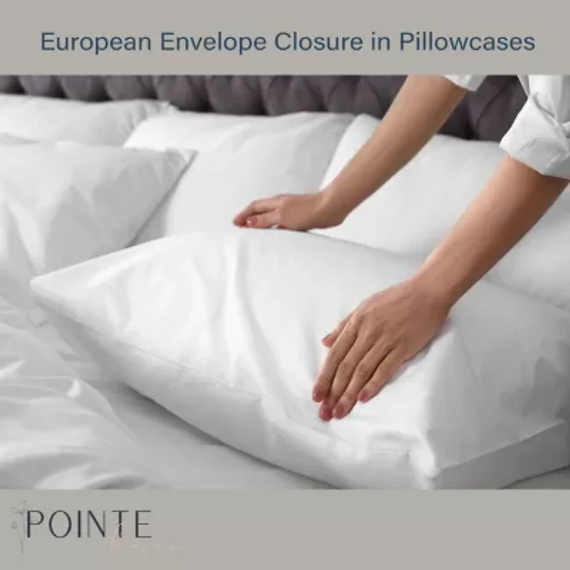 Pointehaven Long Staple Cotton Percale Deep Pocket Oversized Double Stitch 300tc Sheet Set