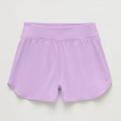 Xersion Little & Big Kid Girls Stretch Fabric Mid Rise Pull-On Short