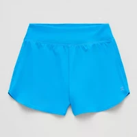 Xersion Little & Big Kid Girls Stretch Fabric Mid Rise Pull-On Short