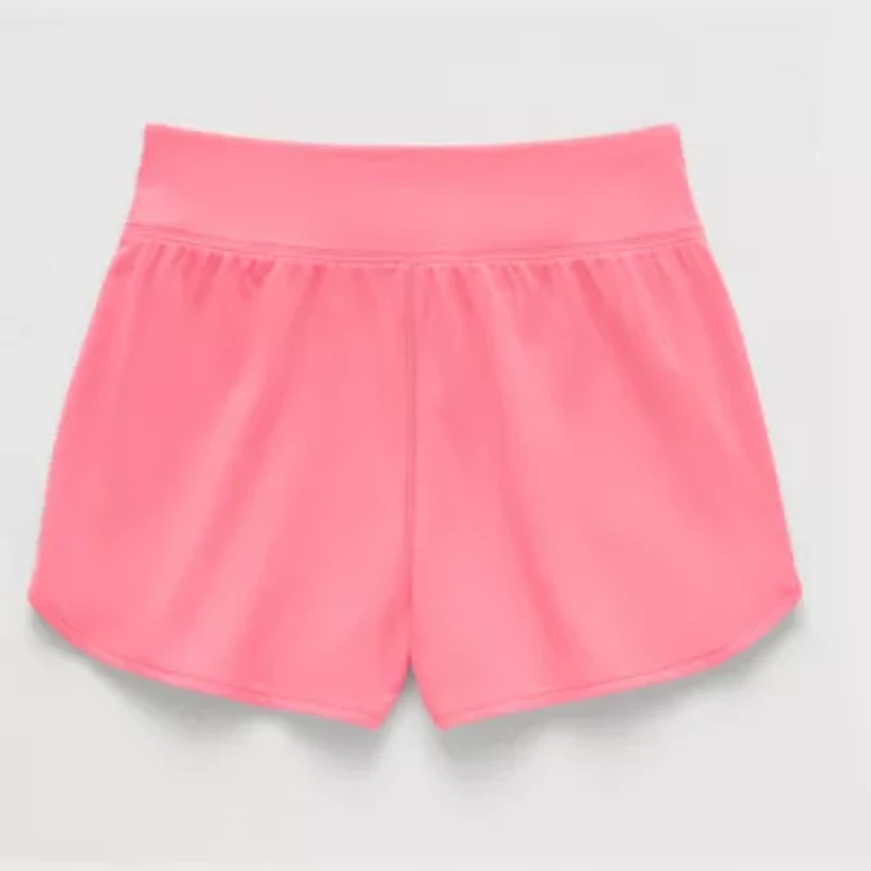Xersion Little & Big Kid Girls Stretch Fabric Mid Rise Pull-On Short