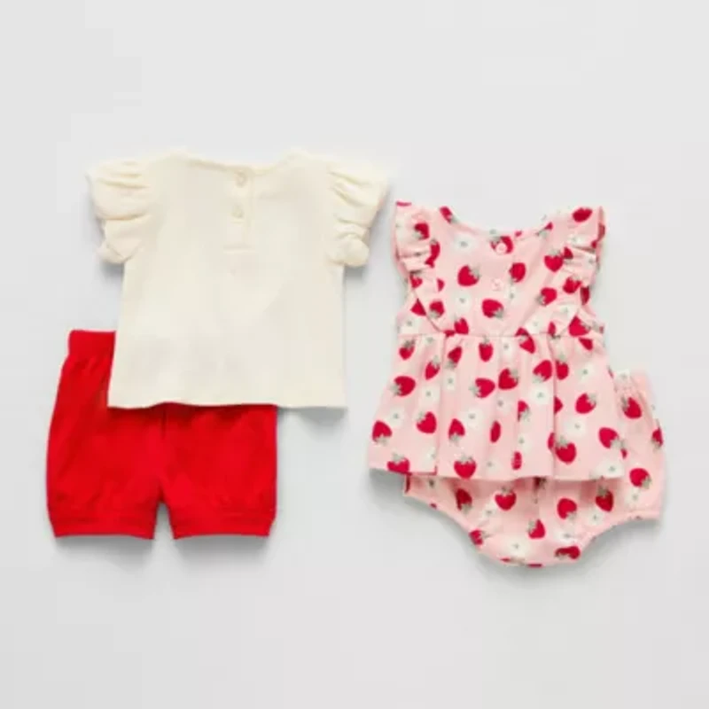 Little Lass Baby Girls 4-pc. Short Set
