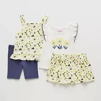 Little Lass Toddler Girls 4-pc. Short Set