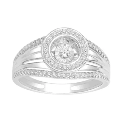 Love in Motion™ 1/3 CT. T.W. Diamond Sterling Silver Ring