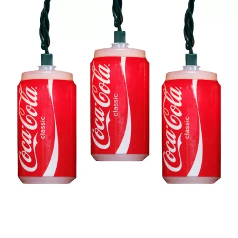 Kurt Adler 10-Light Coca-Cola Can Light Set