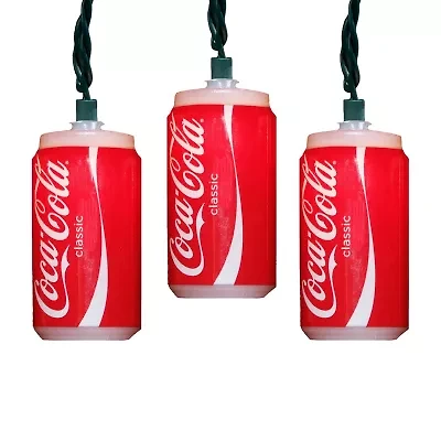 Kurt Adler 10-Light Coca-Cola Can Light Set