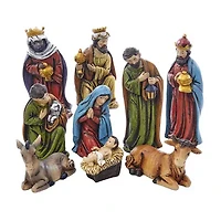 Kurt Adler 5-inch Resin Nativity 9 Piece Set