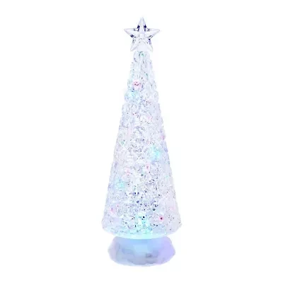 Kurt Adler 13-Inch Battery-Operated LED Lit Tree with Water Table Piece