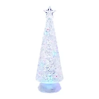 Kurt Adler 13-Inch Battery-Operated LED Lit Tree with Water Table Piece