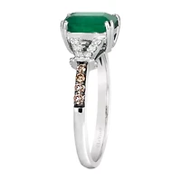 Le Vian® Grand Sample Sale™ Ring featuring 1 1/5 CT. Costa Smeralda Emeralds™ 1/8 Chocolate Diamonds® 1/10 Nude Diamonds™ set 14K Vanilla Gold®