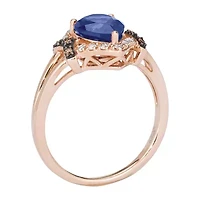 Le Vian® Grand Sample Sale™ Ring featuring 1 1/ CT. Blueberry Tanzanite® 1/ CT. Nude Diamonds™ 1/ CT. Chocolate Diamonds® set in 14K Strawberry Gold