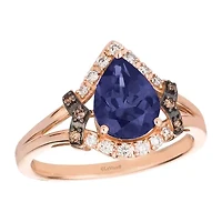 Le Vian® Grand Sample Sale™ Ring featuring 1 1/ CT. Blueberry Tanzanite® 1/ CT. Nude Diamonds™ 1/ CT. Chocolate Diamonds® set in 14K Strawberry Gold