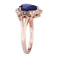 Le Vian® Grand Sample Sale™ Ring featuring 1 1/2 CT. Blueberry Tanzanite® 1/8 CT. Nude Diamonds™ 1/20 CT. Chocolate Diamonds® set in 14K Strawberry Gold®