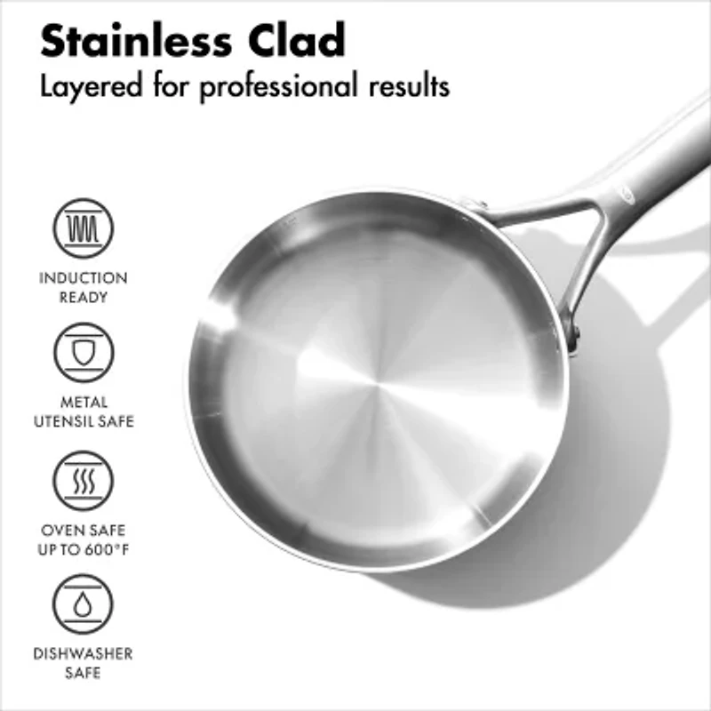 OXO Mira 3-Ply Stainless Steel  4-pc. Sauce Pan Set