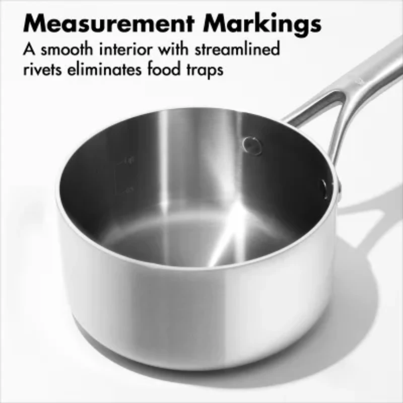 OXO Mira 3-Ply Stainless Steel  4-pc. Sauce Pan Set