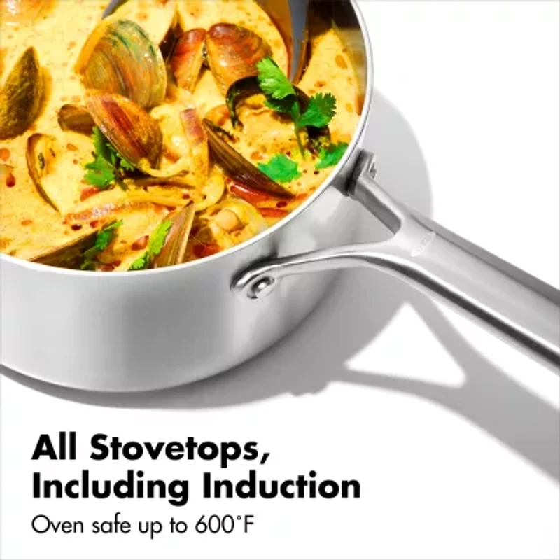 OXO Mira 3-Ply Stainless Steel  4-pc. Sauce Pan Set