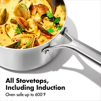 OXO Mira 3-Ply Stainless Steel  4-pc. Sauce Pan Set