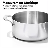 OXO Mira 3-Ply Stainless Steel 10-pc. Pots and Pans Cookware Set