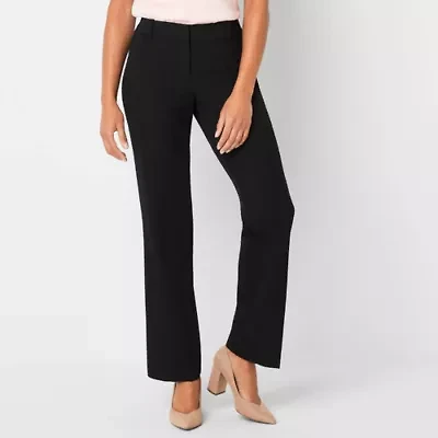 Liz Claiborne Audra Tailored Womens Straight Mid Rise Trouser
