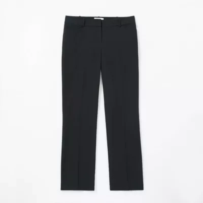 Liz Claiborne Audra Tailored Curvy Womens Straight Mid Rise Trouser