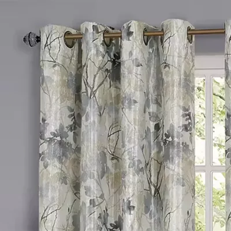 Tranquil Grommet Top Light-Filtering Single Curtain Panel