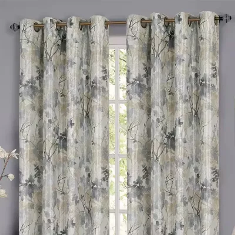 Tranquil Grommet Top Light-Filtering Single Curtain Panel