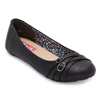 Pop Nelly Womens Closed Toe Ballet Flats