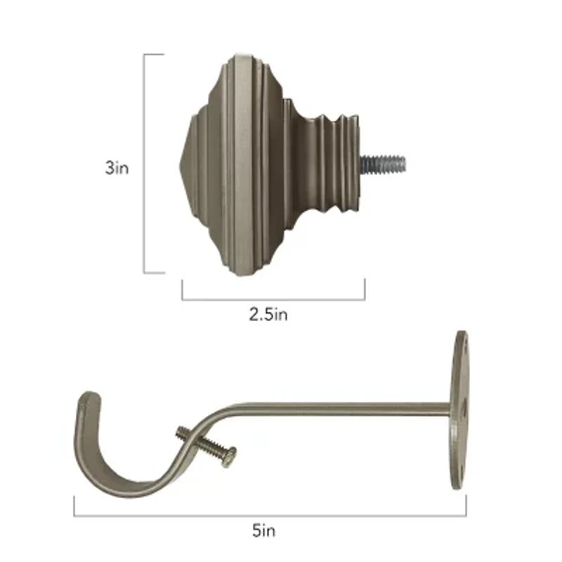 Elrene Home Fashions Florence 1 Adjustable Curtain Rod