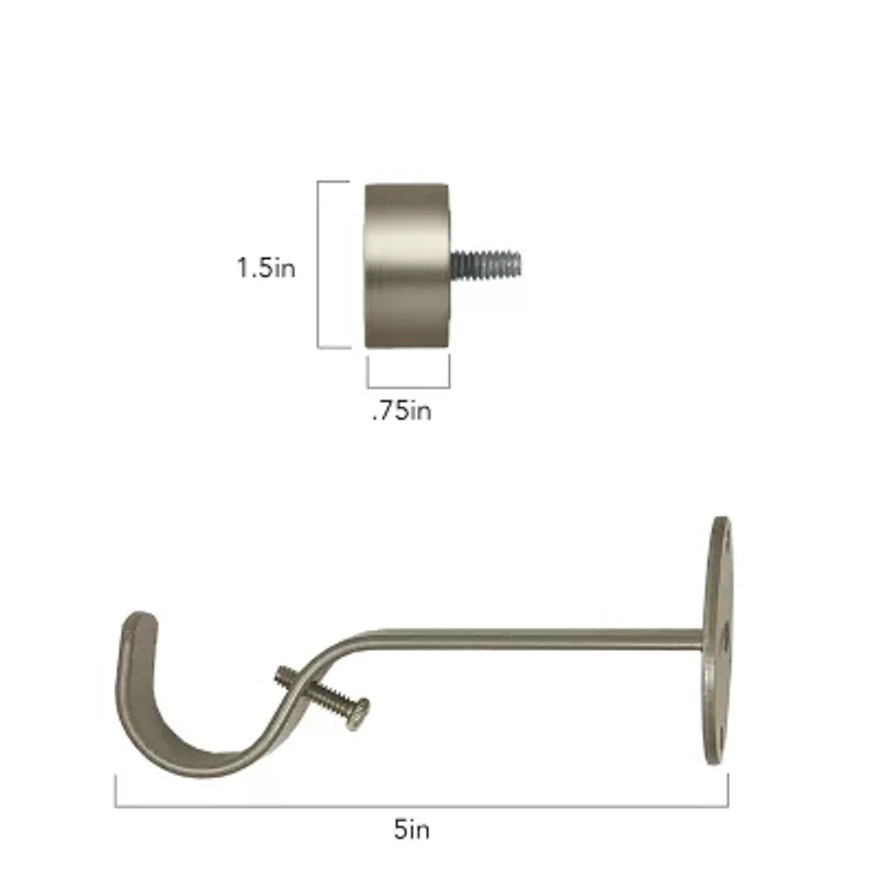 Elrene Home Fashions Serena 1 Adjustable Curtain Rod