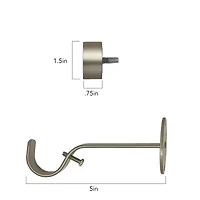 Elrene Home Fashions Serena 1 Adjustable Curtain Rod
