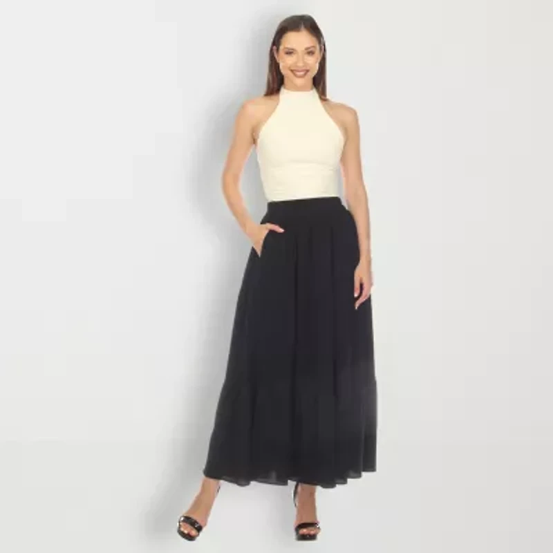 White Mark Womens Maxi Skirt