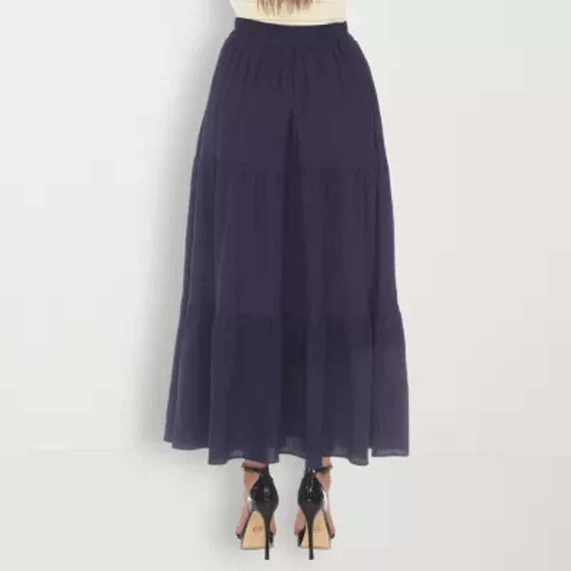 White Mark Womens Maxi Skirt