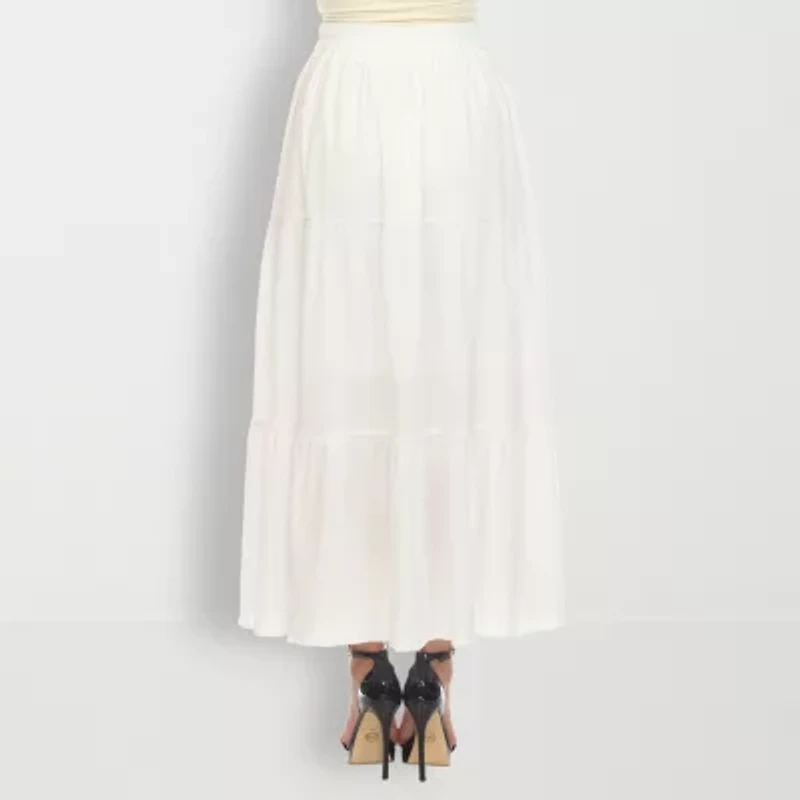 White Mark Womens Maxi Skirt