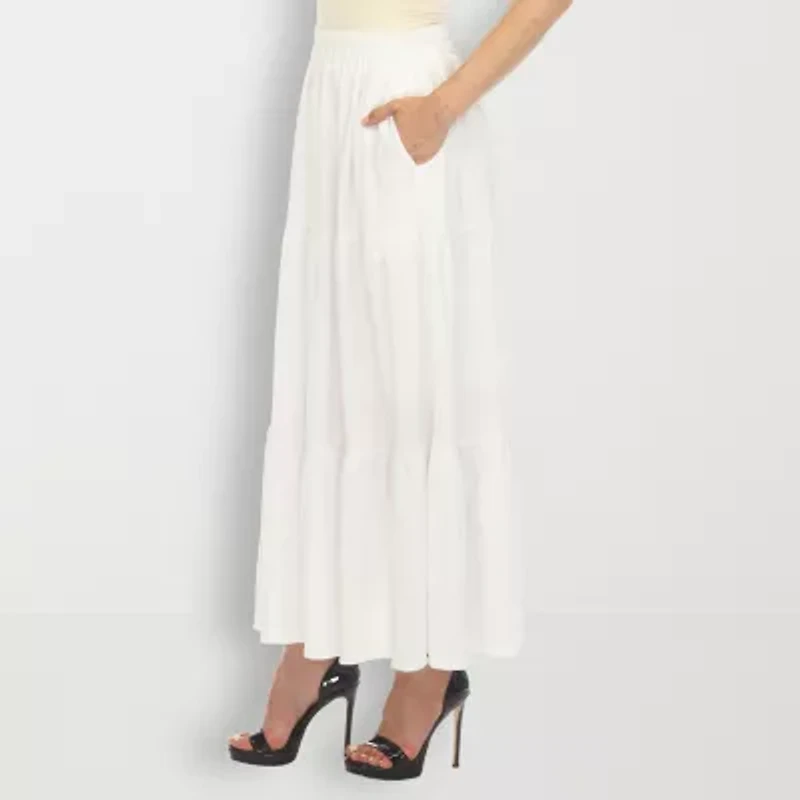 White Mark Womens Maxi Skirt