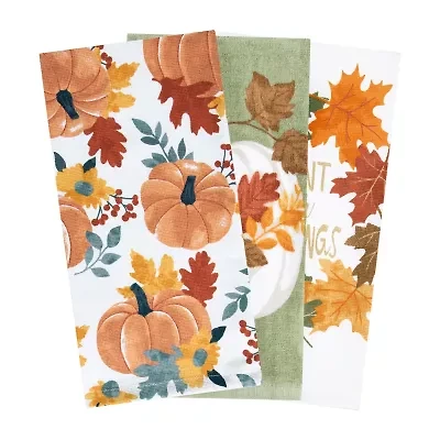 Ritz Traditional Leaves 3-pc. Kitchen Towel Set