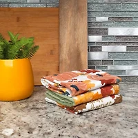 Ritz Traditional Leaves 3-pc. Kitchen Towel Set