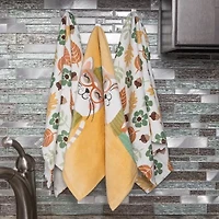 Ritz Autumn Cat 3-pc. Kitchen Towel Set