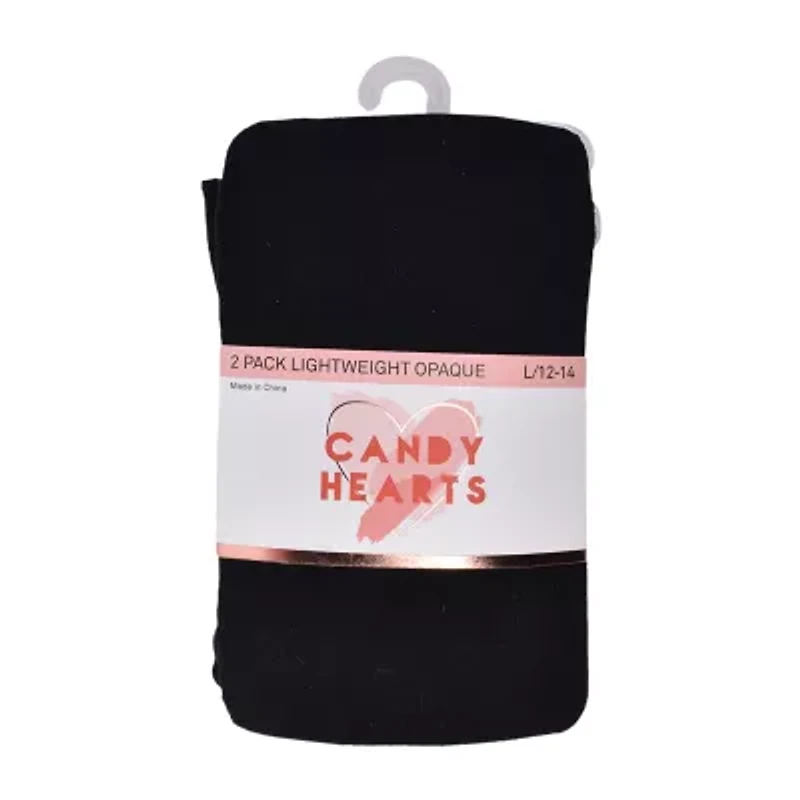 Candy Hearts Little & Big Kid Girls 2-pc. Tights
