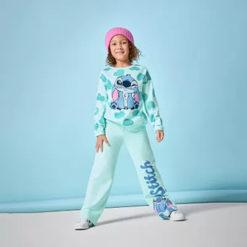 Disney Collection Little & Big Kid Girls 2-pc. Lilo Stitch Pant Set