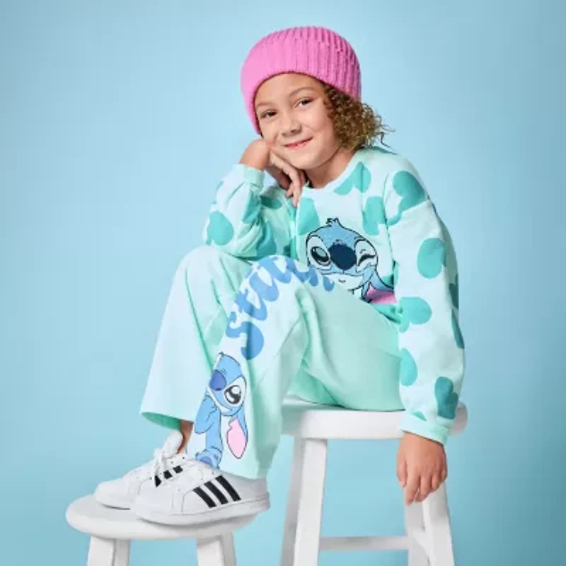 Disney Collection Little & Big Kid Girls 2-pc. Lilo Stitch Pant Set