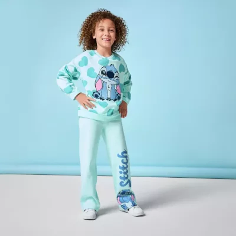Disney Collection Little & Big Kid Girls 2-pc. Lilo Stitch Pant Set