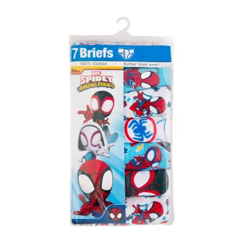 Toddler Boys Spiderman 7 Pack Briefs Tbup5384