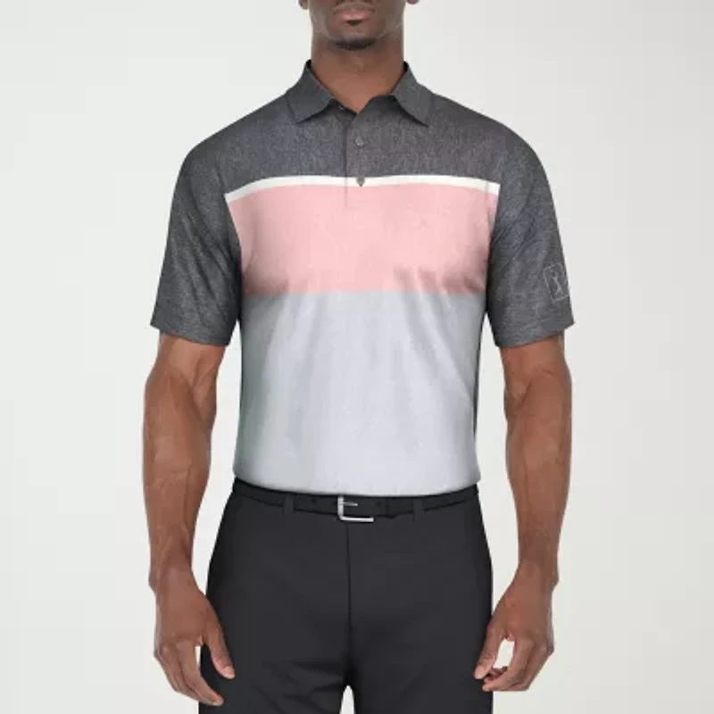 PGA TOUR Athletic Mens Classic Fit Short Sleeve Polo Shirt