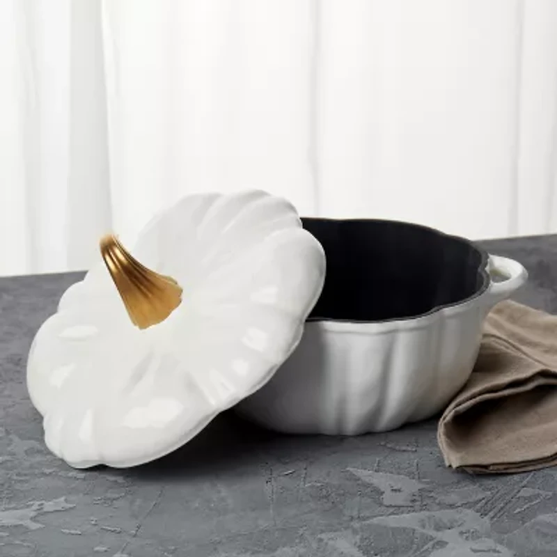 Smith & Clark Cast Iron Pumpkin Harvest 2-qt. Dutch Oven