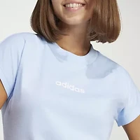 adidas Womens Crew Neck Short Sleeve Active T-Shirt
