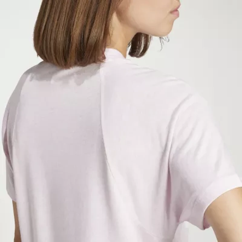 adidas Womens Crew Neck Short Sleeve Active T-Shirt
