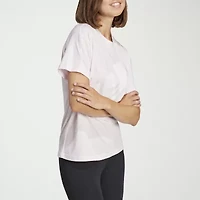 adidas Womens Crew Neck Short Sleeve Active T-Shirt