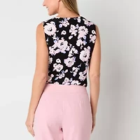 Black Label by Evan-Picone Womens Cowl Neck Sleeveless Blouse