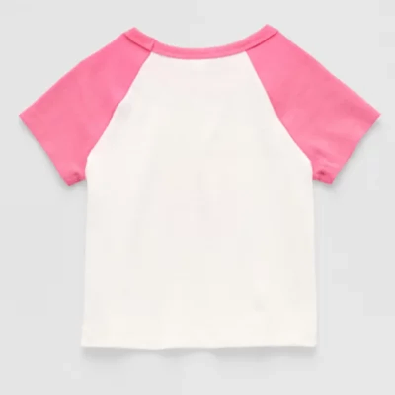 Roxy Big Kid Girls Crew Neck Short Sleeve Oversized Graphic T-Shirt